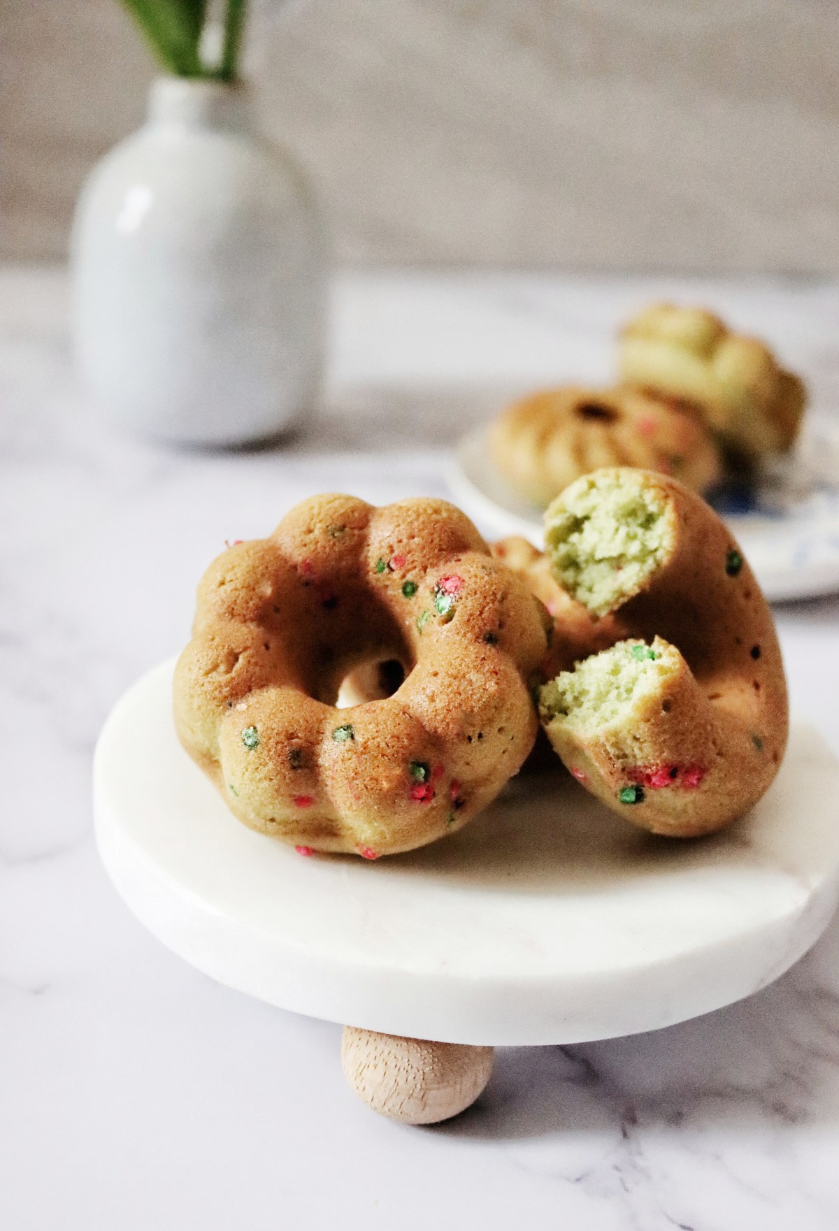 Matcha Coconut Baked Donuts